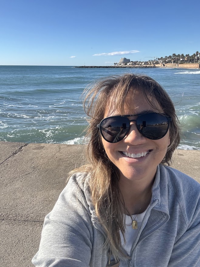 Maggie by the Mediterranean